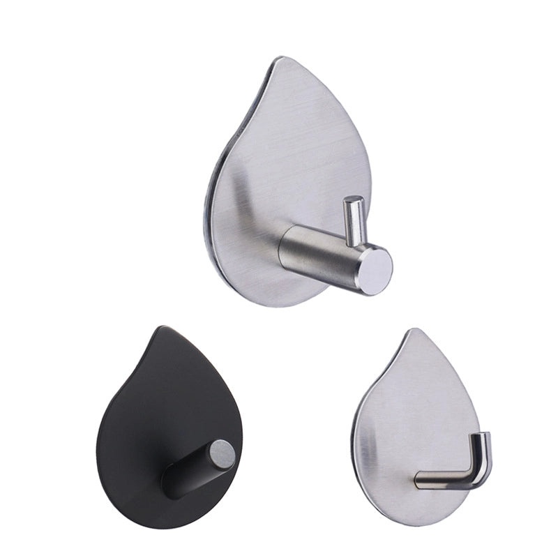 Punch-Free Stainless Steel Wall Hook for Bathroom Clothes Coat Door Hanging|Home Storage & Organization