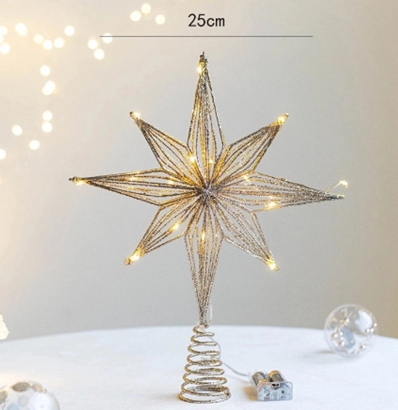 Minimalist Star Iron Art Christmas Selfie Light Decoration | Holiday Decorations