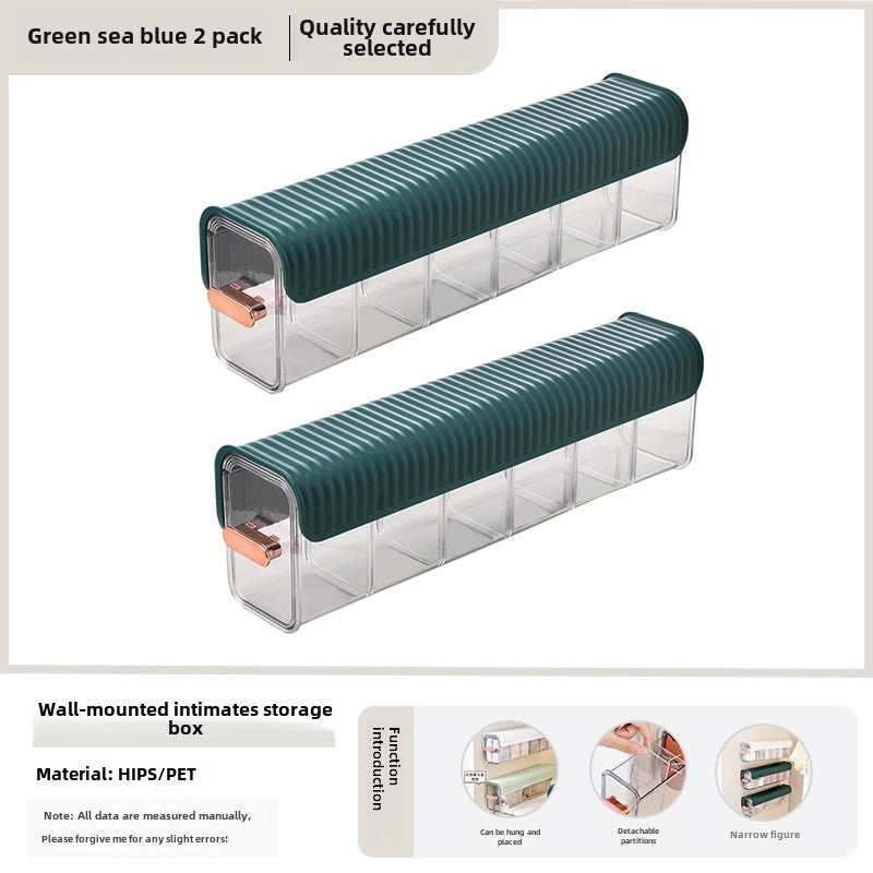 Transparent Wall-mounted Underwear Storage Box for Socks and Bra | Home Storage & Organization