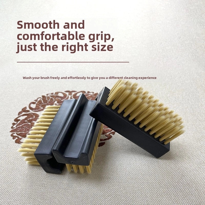 Wooden Handle Shoe Brush with Beech Wood and Horsehair for Leather and Suede Polishing | Shoe Care & Cleaning Tools