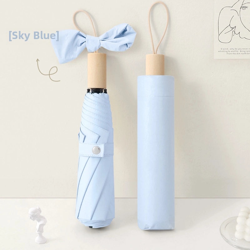 Large Folding Sun Umbrella for Women UV Protection Dual-purpose Sunscreen and Rain Umbrella Custom Logo Print|Outdoor Accessories