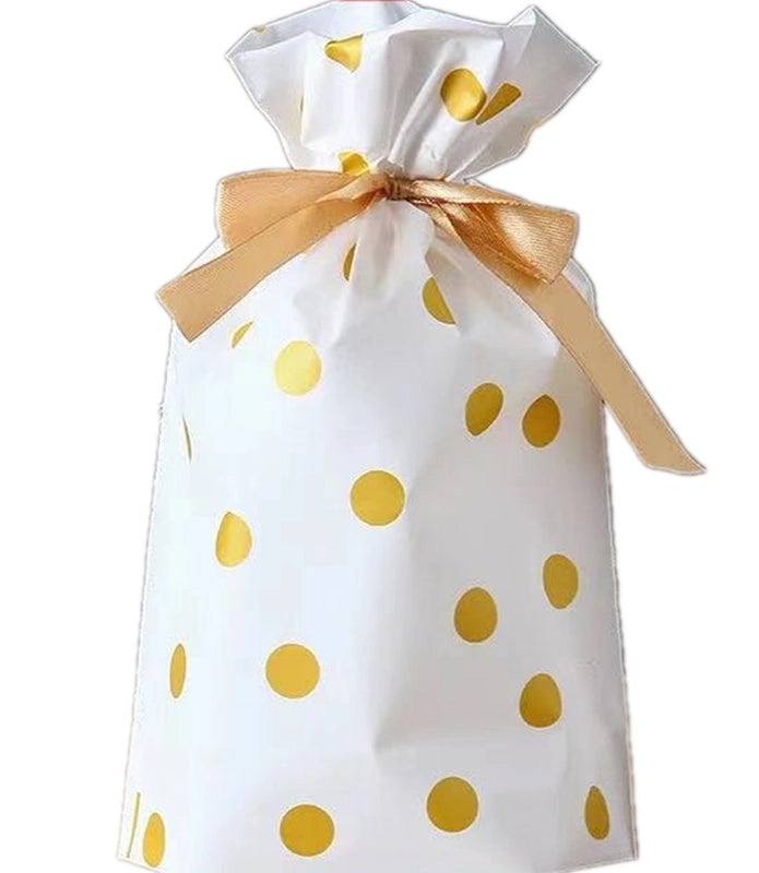 Holiday Snowflake Drawstring Gift Bags for Candy Cookies | Seasonal Packaging