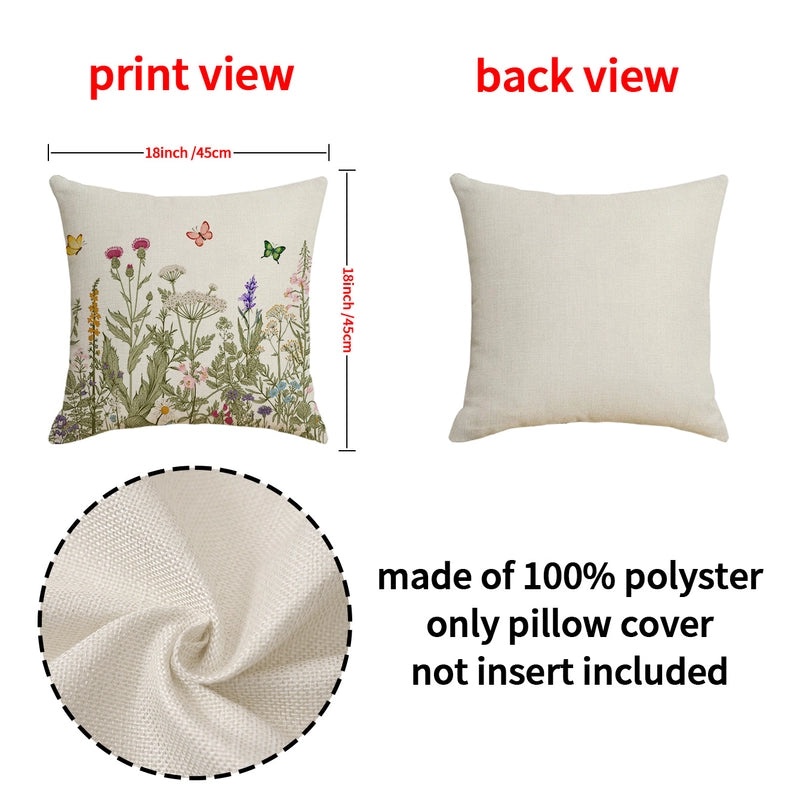 Minimalist Linen Letter Pillow Covers for Couch Sofa Decor|Home & Living Pillows