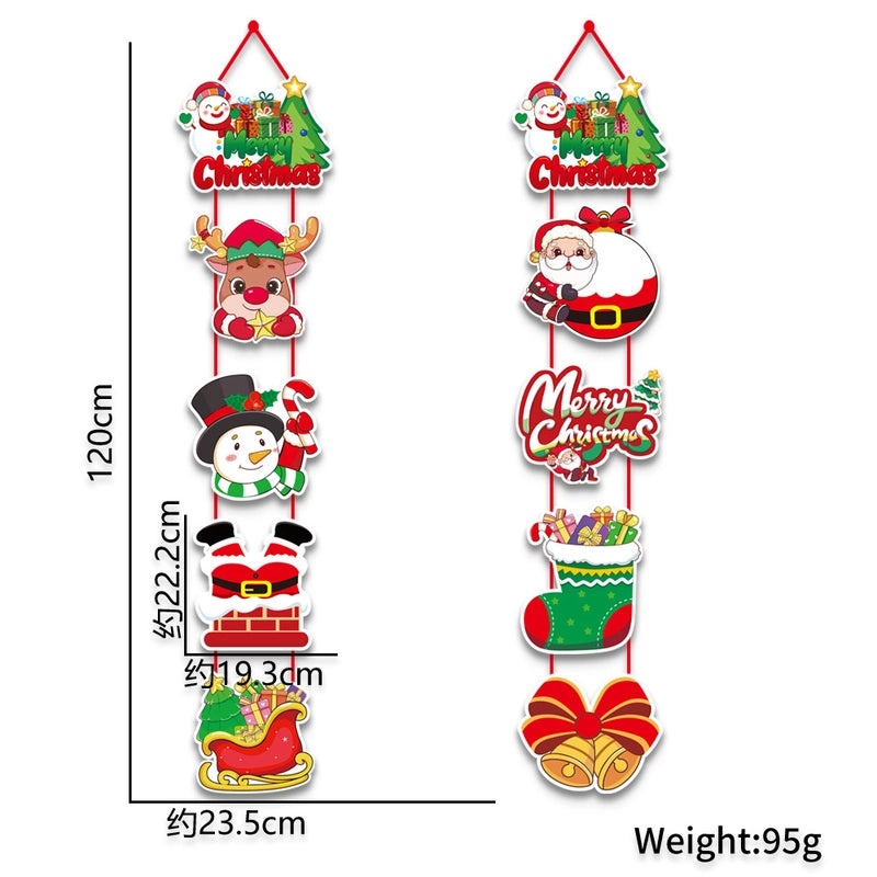 Christmas Hanging Ornaments Cute Santa Claus Snowman Decorations for Holiday Party Festive Home Decor | Holiday Decorations