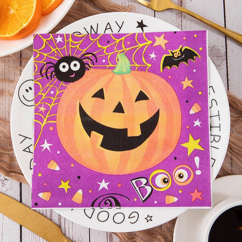 Halloween Pumpkin Skull Letter Wood Pulp Decor|Home Decor & Seasonal Decorations