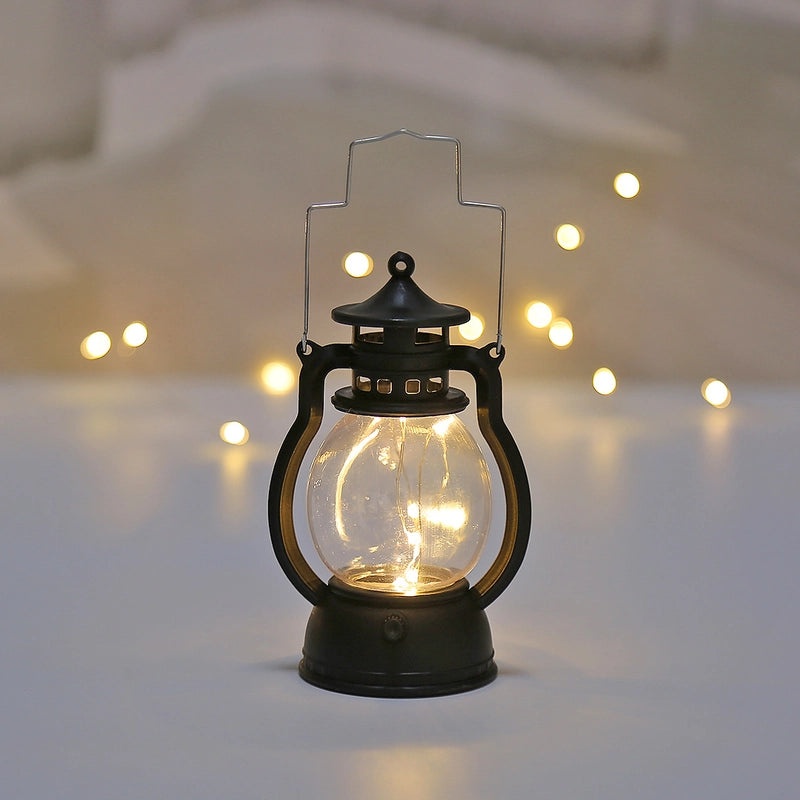 Retro Kerosene Lamp Christmas Decoration Small Lantern Creative Festival Atmosphere Gift | Home Decor & Seasonal Decorations