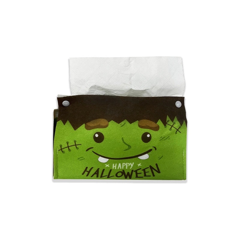Halloween Pumpkin Skull Tissue Box Cover Nonwoven Party Decoration|Home Decor