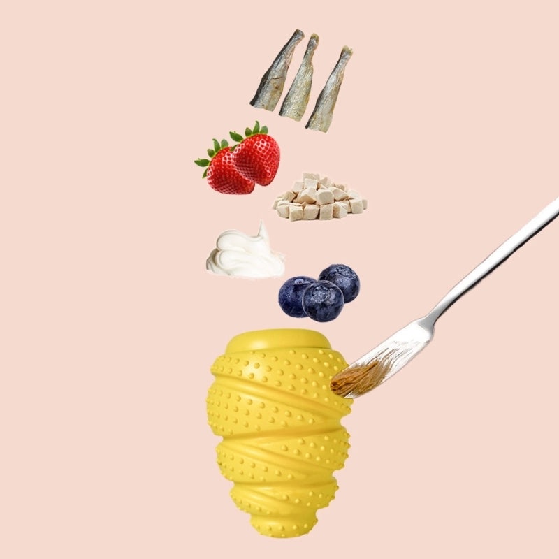 Dog Chew Toy Freeze-dried Meat Scented Durable Rubber Bite Resistant Easy to Clean | Pet Supplies Dog Toys