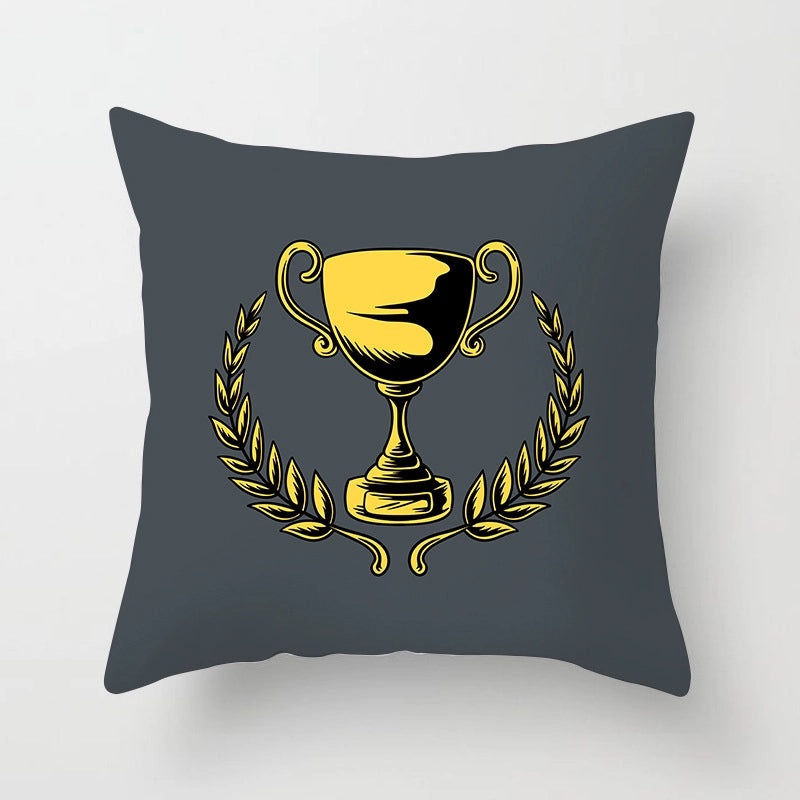 Modern Pastoral Letter and Plant Linen Pillow Covers for Couch and Sofa Decor | Home Decor & Pillows