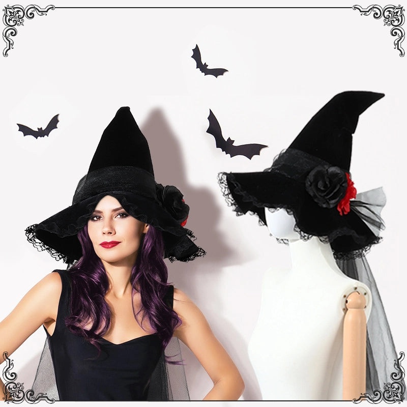 Halloween Gothic Solid Color Party Hat|Hats & Headwear