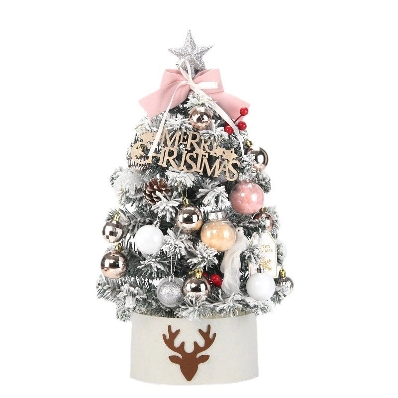 45cm Small Flocking Christmas Tree Set DIY Holiday Decoration Ornaments for Home | Christmas Decorations