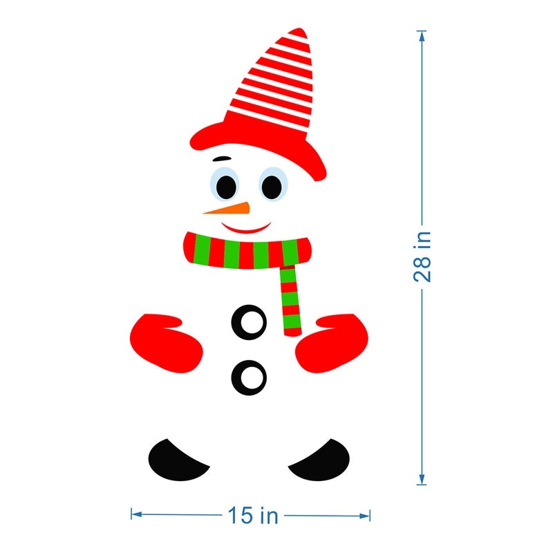 Christmas Snowman DIY Waterproof Magnetic Fridge Decoration|Home Decor & Kitchen Accessories