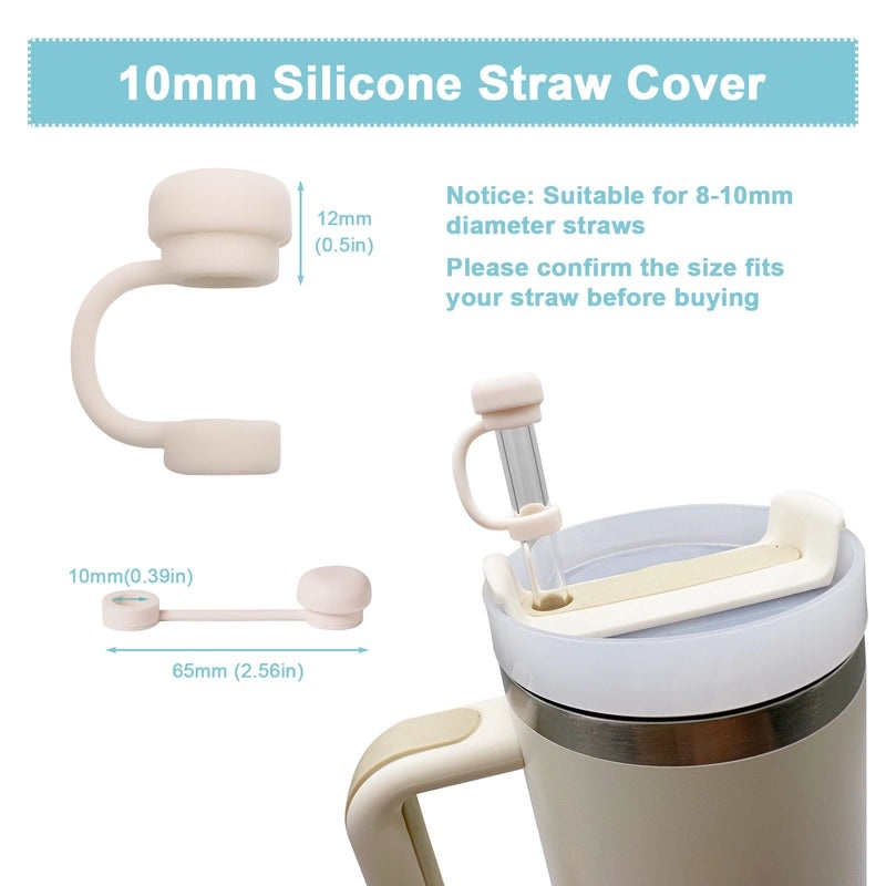 Silicone Straw Cap for Cup Pen Holder Solid Color Food-Safe Ice Cup Explosion Prevention | Kitchen & Dining Accessories