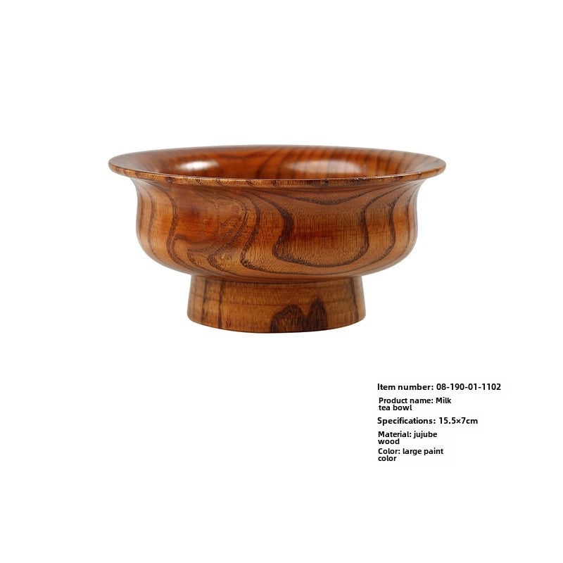 Japanese Retro Jujube Wood Mug Solid Wood Tea Cup Beer Cup Vintage Home Drinkware|Home & Kitchen > Drinkware > Mugs & Cups