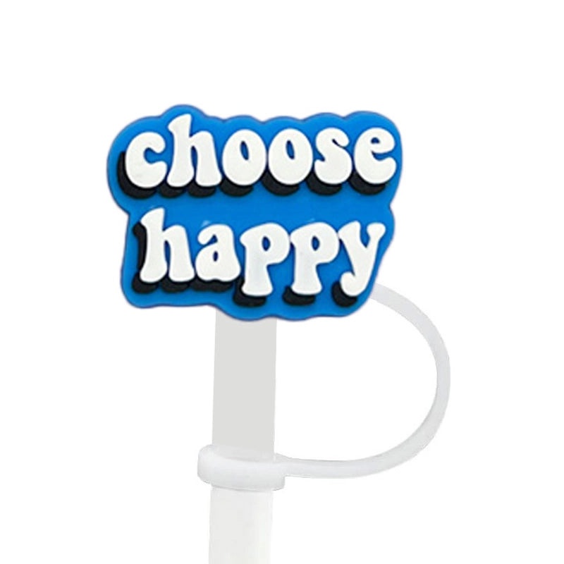 Silicone Letter Straw Mouthpiece 1 Piece Soft Cute Reusable Drink Accessory|Drinkware & Bar Accessories