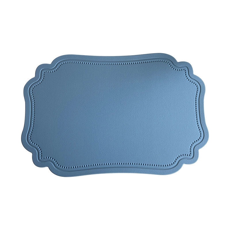 Nordic Imitation Leather Placemat | Waterproof Heat-Resistant Table Mat for Hotel and Home Dining | Dining Table Accessories|餐具配件