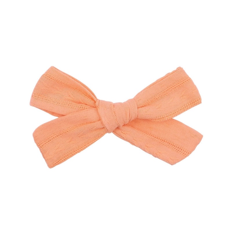 Chambray Bow Hair Barrettes for Girls and Babies | Hair Accessories