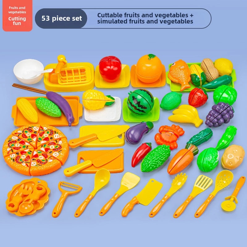 儿童厨房玩具海鲜水果蔬菜烧烤火锅仿真食品套装|儿童玩具