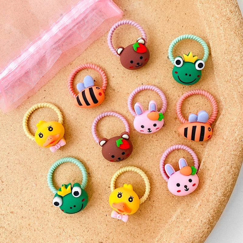 Gentle Baby Hair Bands, Soft Rubber Hair Ties for Kids, Non-Damaging Korean Style Hair Accessories|Childrens Hair Accessories