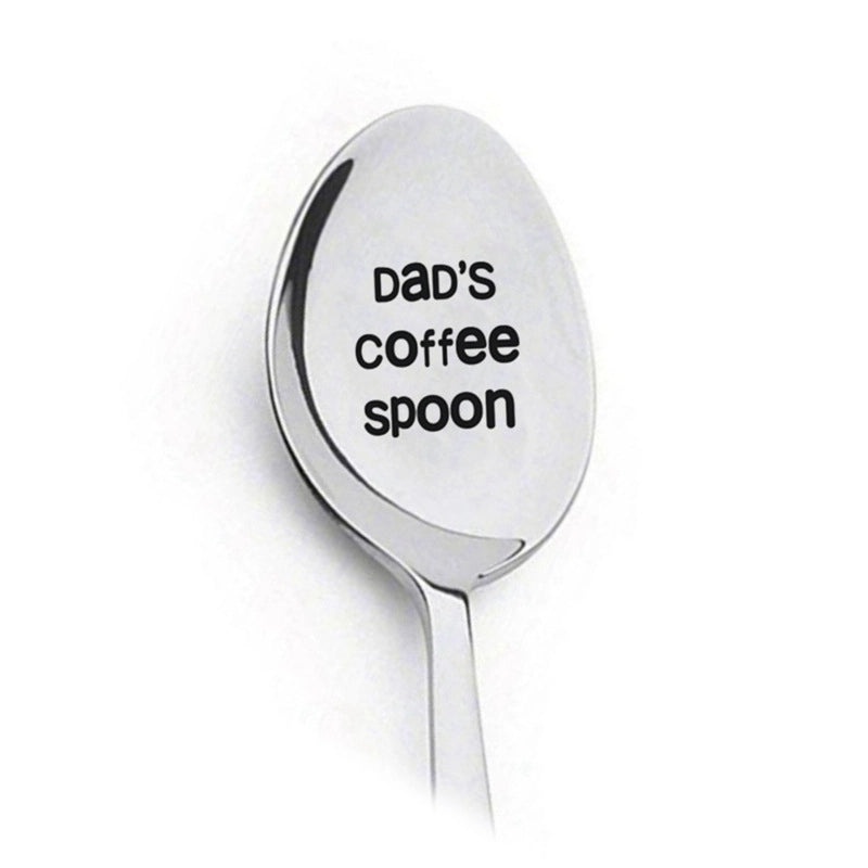 Trendy Engraved Stainless Steel Spoon|Kitchen Utensils & Dining Accessories