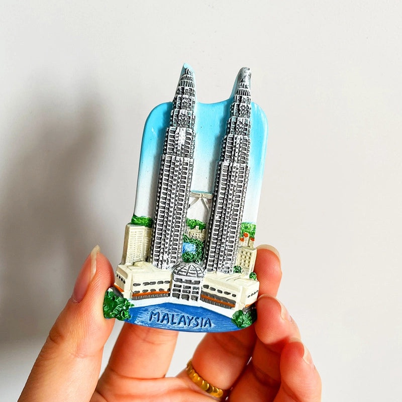 3D Travel Refrigerator Magnet Stickers Europe Cities Souvenirs Creative Tourist Gifts|Home Decor & Magnets