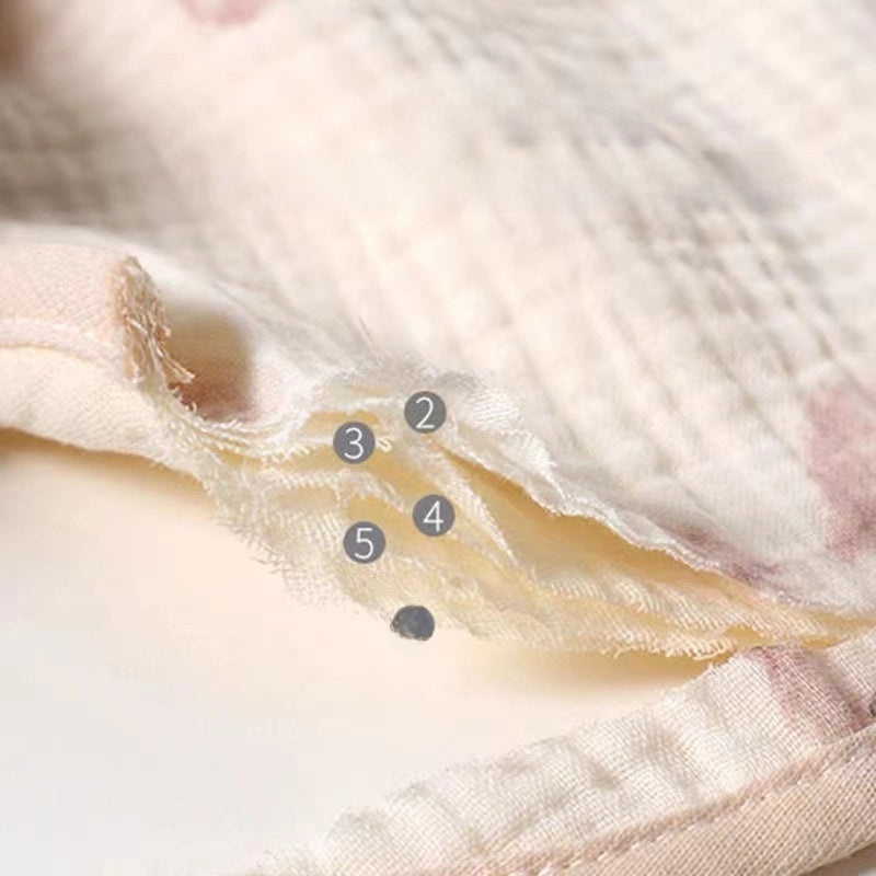 6-layer Pure Cotton Baby Bib with 360° Soft Gauze Design|Baby Feeding Accessories
