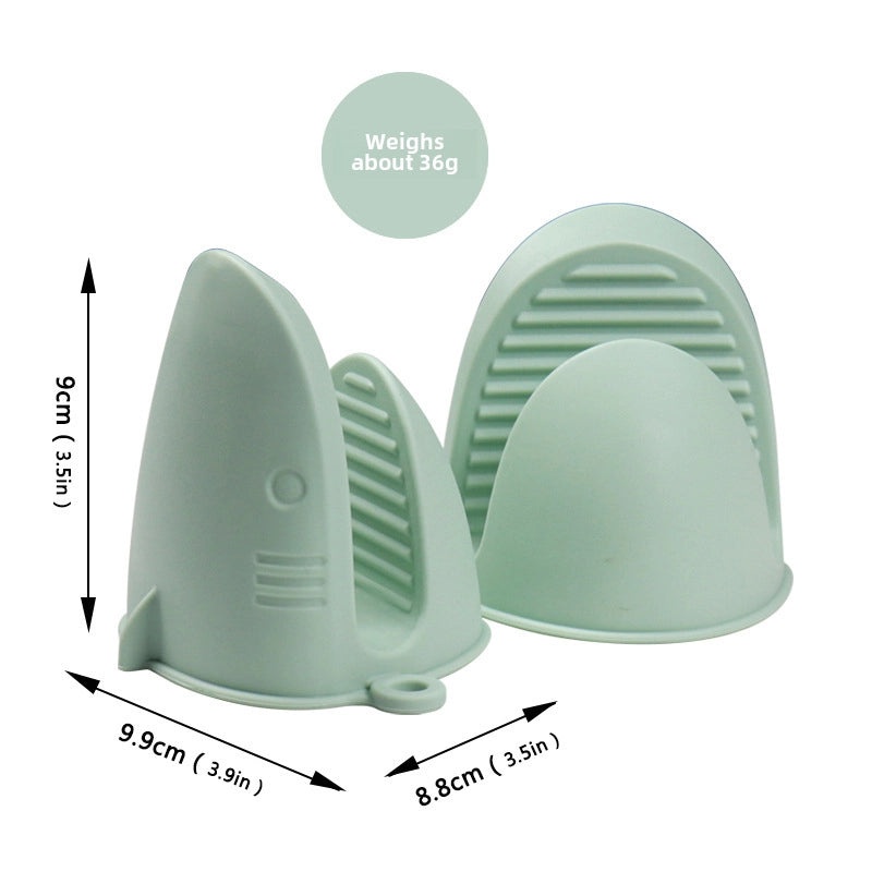 高温耐热鲨鱼硅胶防烫夹|厨房用品和烹饪工具