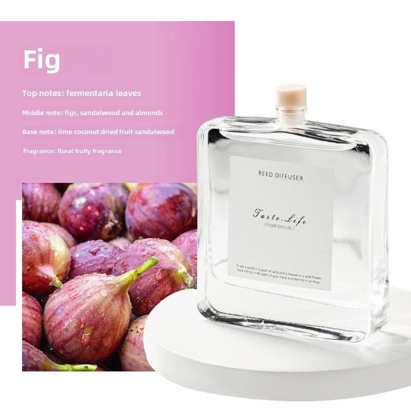 BYME 120ml Flat Aromatherapy Bottle with Rattan Sticks, Long-lasting Indoor Essential Oil Diffuser Set|Home Fragrance & Aromatherapy