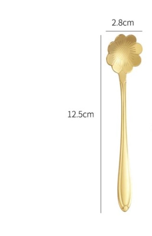 Elegant Floral Stainless Steel Spoon | Kitchen Utensils
