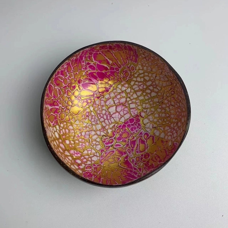 Natural Coconut Shell Charcoal Tableware Plate | Eco-Friendly Dining Accessories