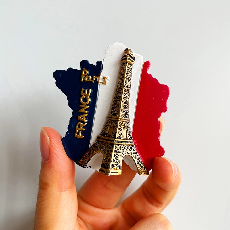 3D Travel Refrigerator Magnet Stickers Europe Cities Souvenirs Creative Tourist Gifts|Home Decor & Magnets