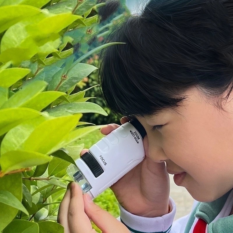 Portable Kids Microscope Science Experiment Kit for Students | Educational Toys & Learning Tools