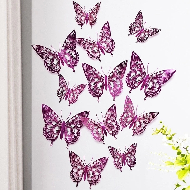 Elegant Iridescent Butterfly Wall Decal for Home Decor|Wall Stickers