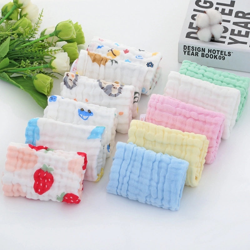 Soft Solid Color Gauze Burp Cloths for Babies|Baby Accessories