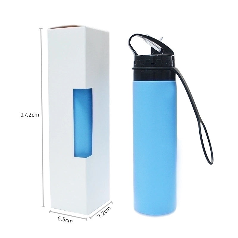 Stylish Solid Color Silicone Water Bottle | Outdoor Drinking Bottles