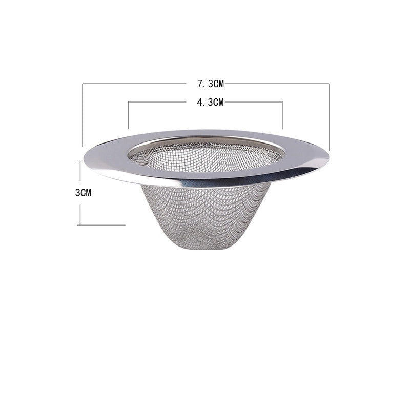 Stainless Steel Kitchen Sink Drain Strainer Net 304 Filter Garbage Catcher Funnel|Kitchen Accessories
