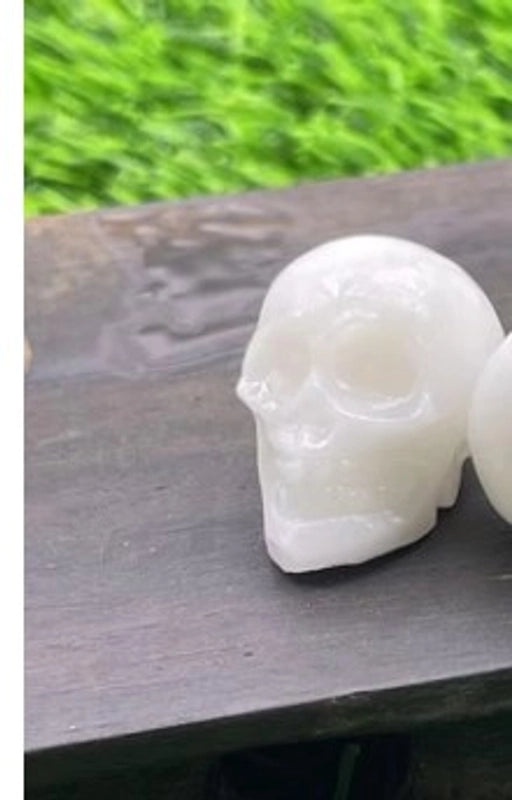 Halloween Punk Skull Natural Stone Decor|Jewelry & Accessories