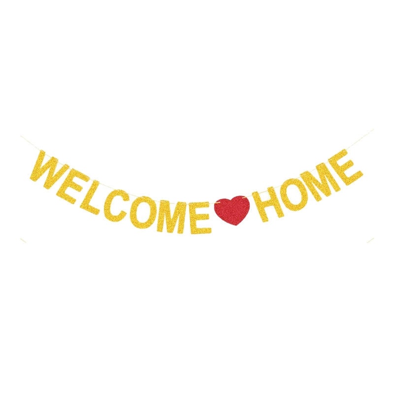 Welcome Home Banner Flag for Party Retirement Family Gathering Decoration|Home Decor Accessories