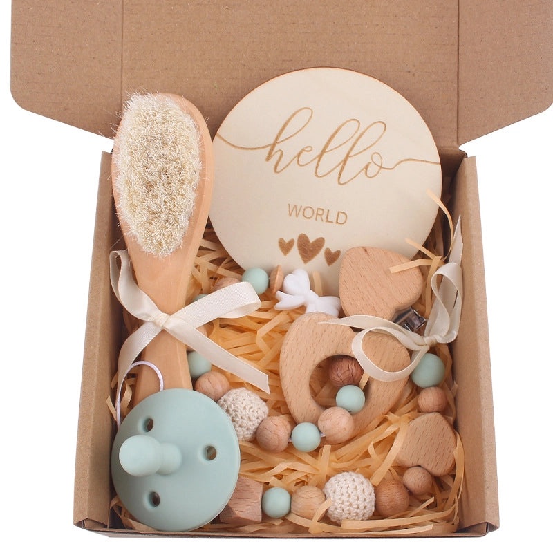 Charming Solid Color Bow Knot Beechwood Silicone Baby Accessories|Baby Accessories