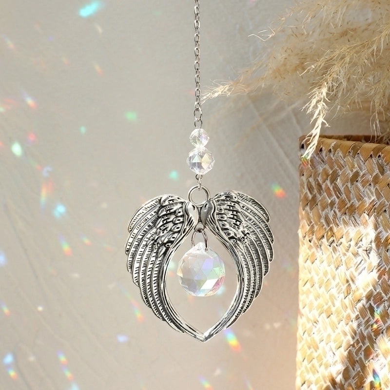 Elegant Crystal Wing Wind Chime Decoration|Home Decor Ornaments