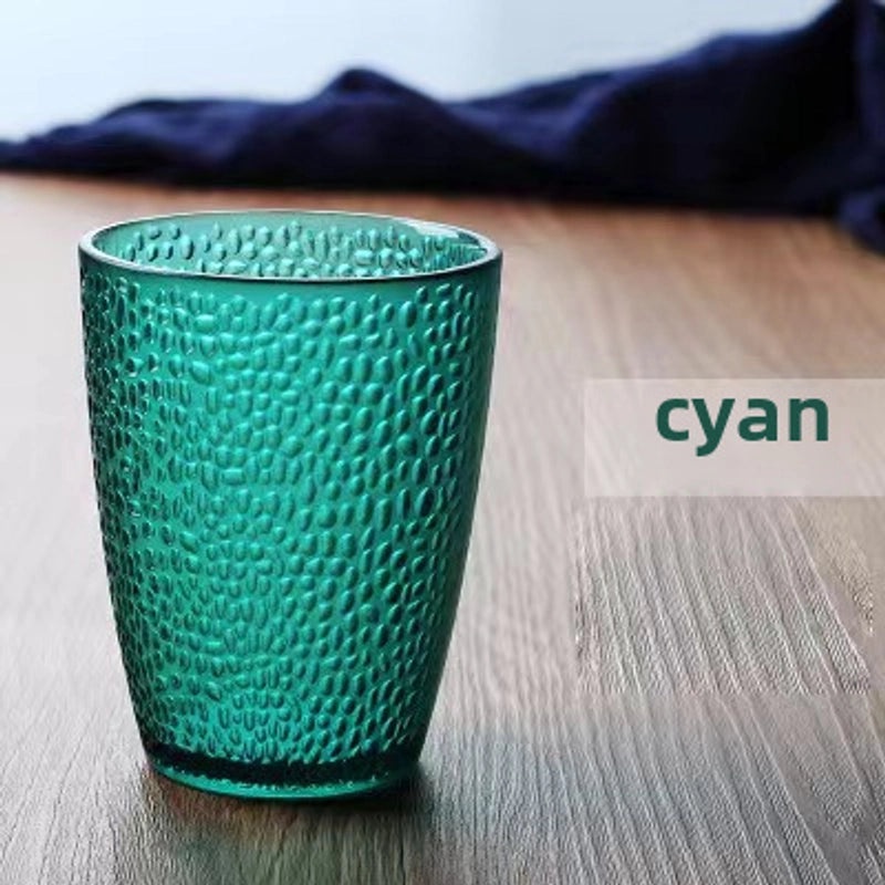 Colorful Vertical Pattern Transparent Acrylic Cup High Temperature Resistant Plastic Raindrop Design|Kitchen & Dining