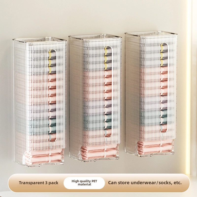 Wall-mounted Garbage Bag Dispenser Large Capacity Kitchen Plastic Bag Holder Convenient Extraction | Kitchen Storage & Organization