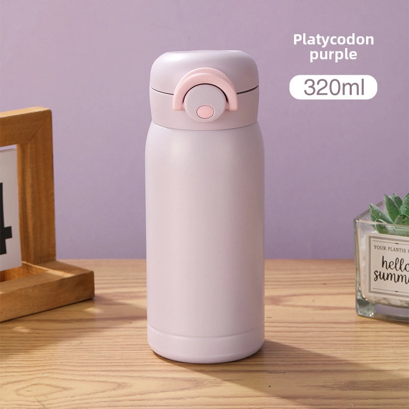 304 Stainless Steel Mini Vacuum Bottle Portable Kids Water Cup Simple Design|儿童水杯
