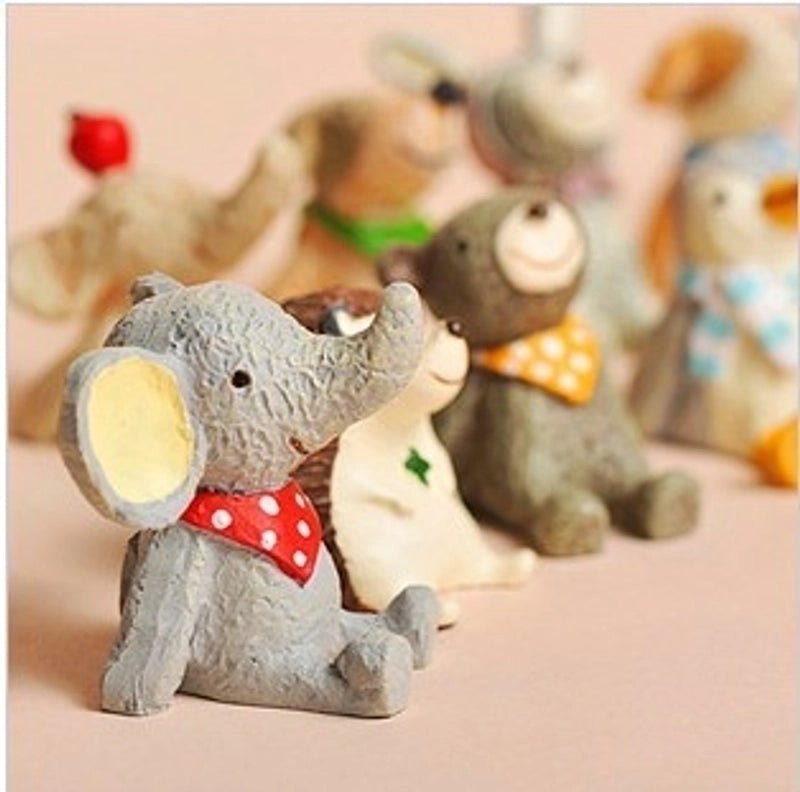Adorable Cartoon Resin Figurines Decorative Artificial Ornaments for Home|Home Decor
