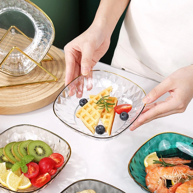 Light Luxury Transparent Premium Bone Dish for Dining Table | Tableware & Dining Accessories