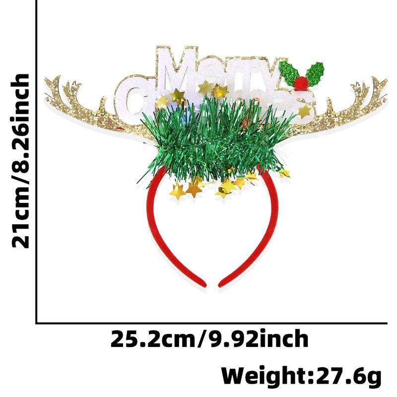 Christmas Reindeer Antlers Hair Band for Party Costume Props | Festival Accessories