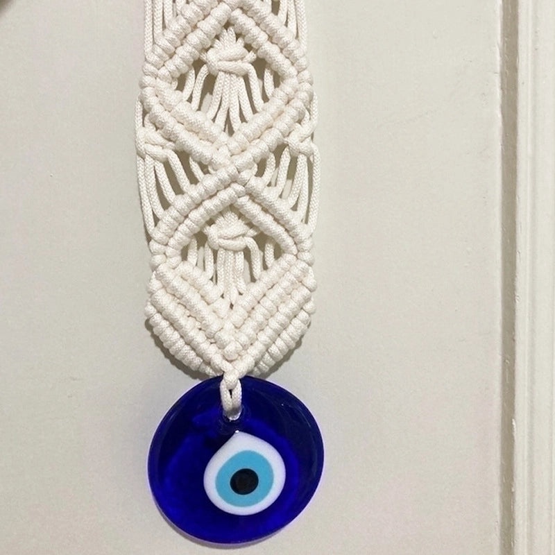 Minimalist Devil's Eye Cotton Thread Necklace Pendant | Jewelry & Accessories