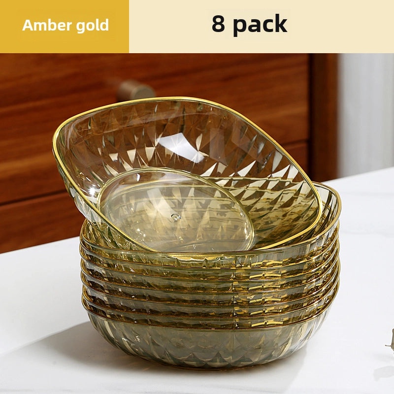 Light Luxury Transparent Premium Bone Dish for Dining Table | Tableware & Dining Accessories