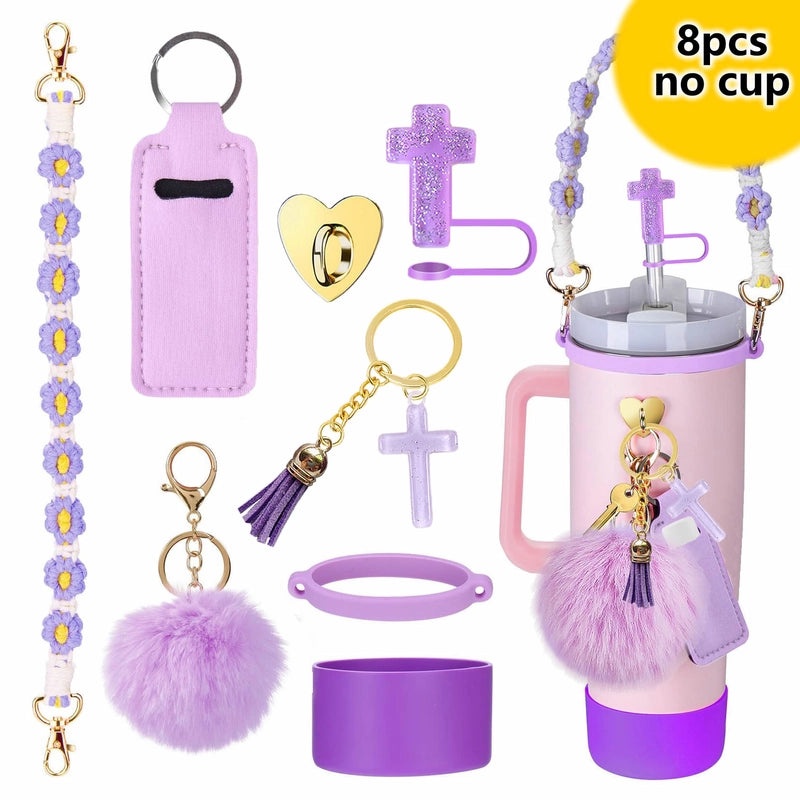 Red Heart Flower Silicone Cup Sleeve Set of 1|Drinkware Accessories