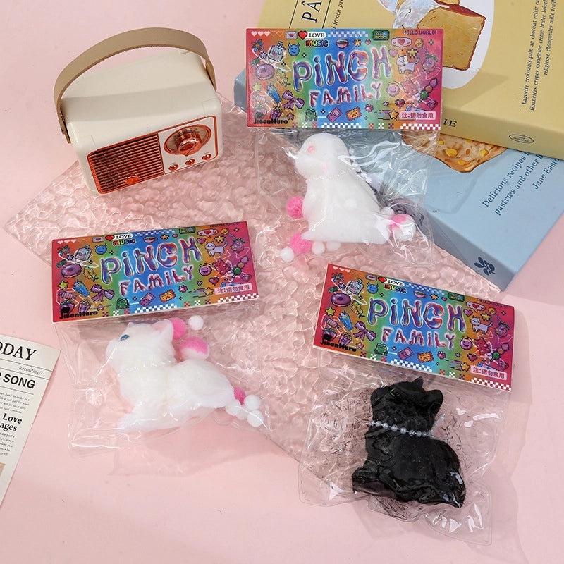 Bear and Cat Squishy Toy Set Soft TPR Stress Reliever | Toys & Games